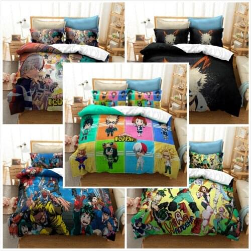 My Hero Academia Home Textile Pillow Case 3D Bed Linen Duvet Covers Comforter Bedding Sets Bed Set Home Decor Bedding