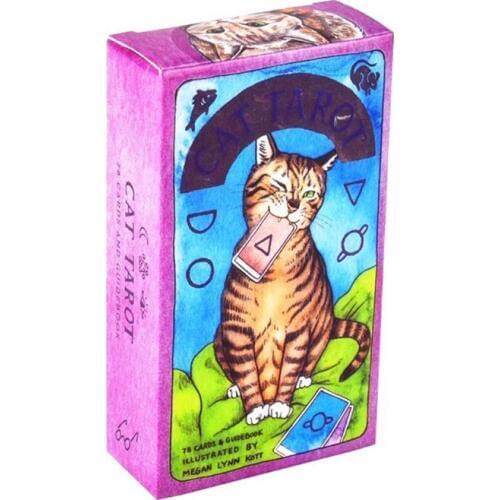 Full English Cat Tarot 78 Cards Deck and Guidebook Read Fate Board Game Oracle