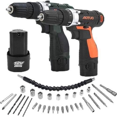 Q83 electric drill electric screwdriver charging multi-function hand drill 12V lithium battery