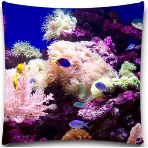 Purple corals square Pillow Case Home 2D Printing Brief Style 5 size 9 style for sofa car bedroom