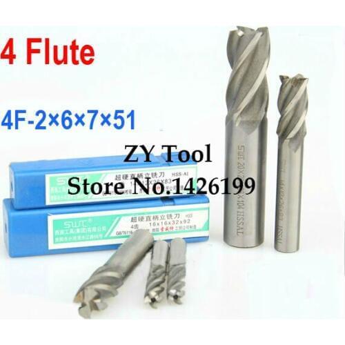 10pcs/set 2.0MM 4 Flute HSS&Aluminium endmill milling cutter CNC Bit Milling Machine tools Cutting tools.Lathe Tool,router bit