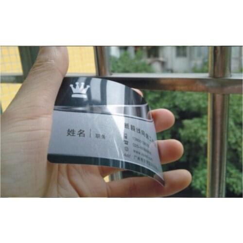 Glossy PVC business cards printing to Both Sides Printed, 0.38mm Thickness, Top quality, Best Price Free shipping