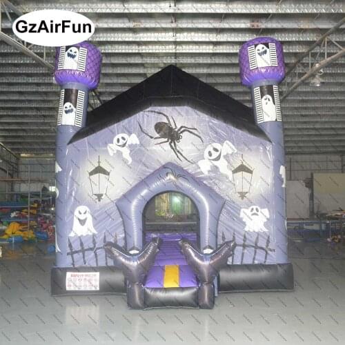 Hot sale Halloween inflatable bounce house inflatable haunted house combination