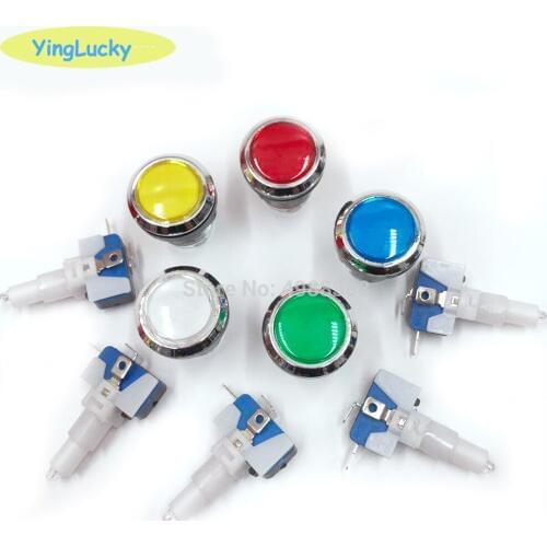Arcade Button 33mm Push Button Led Micro Switch Momentary Illuminated 12v Power Button Switch Game Accessories