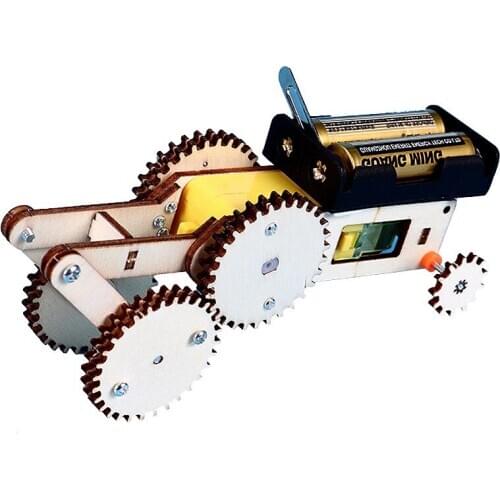 Creative electric gear round-trip car science and technology small invention DIY student science education model new products