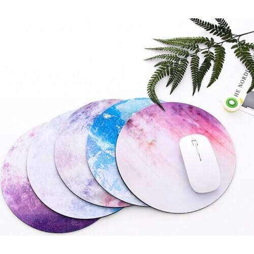 Round Mouse Pad Planet Series Mat Desk Set Earth/Venus/Mars/Jupiter/Pluto/Moon Computer Peripherals Accessory office supplies