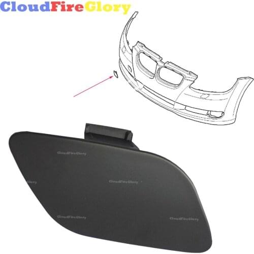 CloudFireGlory For BMW E92 E93 3-Series 2006 2007 2008 2009 328i 335i Front Bumper Tow Hook Cover Primed 51117187956