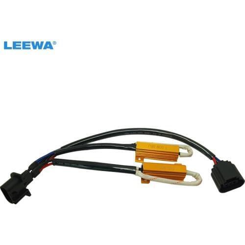 LEEWA 1pc H13 Resistor Harnesses LED Decoder LED Warning Canceller For LED Car Light #CA5331