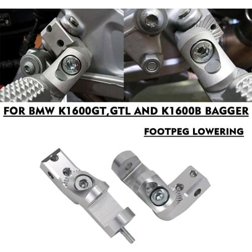 Motorcycle Foot peg Passenger Footpeg Lowering Kit For BMW K100RS K1100RS K75 K1100LT K 100 RS K 1100 LT K1600GT GTL K1600B