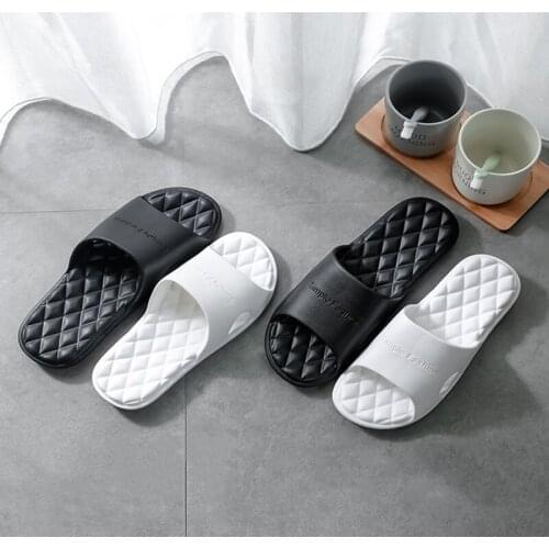 Anti-Slip Slippers Thick Bottom Bathroom Slippers Indoor Home Couples Shoes Casual Design Soft Ins Tide To Wear Cool Slippers