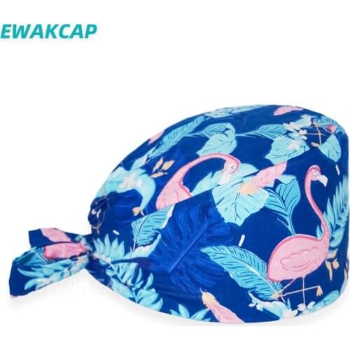 New surgicals cap anime printing cotton nursing hat dentist lab one size working bouffant scrub caps accesorios medicos hats