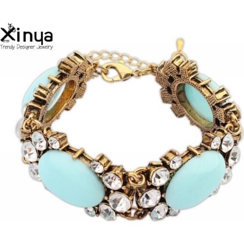 2015 new punk personality alloy big statement bracelet&bangle for women