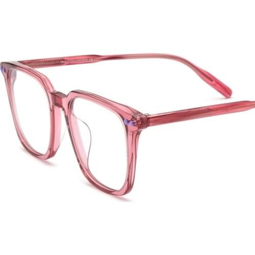 New fashion large frame square spectacle women customized myopia spectacle frame European American fashion street shooting glass