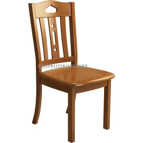 All Solid Wood Dining Chair Simple Chinese Family Back Chair Modern Hotel Office Mahjong Dining Table Chair Stool Wooden Chair