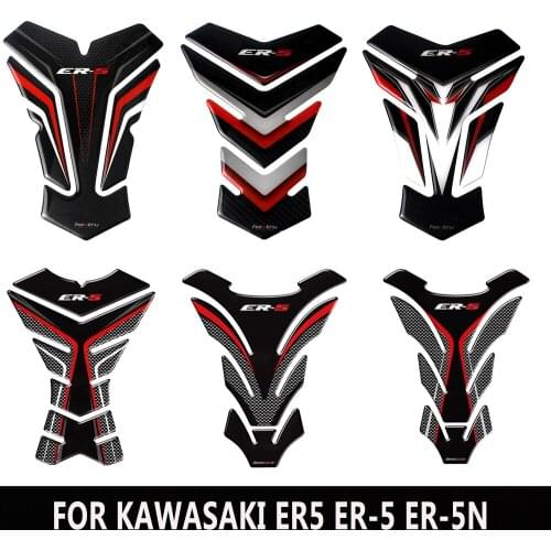 Suitable for Kawasaki ER5N ER-5N ER-5 ER5 Er5 Motorcycle 3D Carbon Fiber Appearance Fuel Tank Pad Protection Decal Sticker Shell