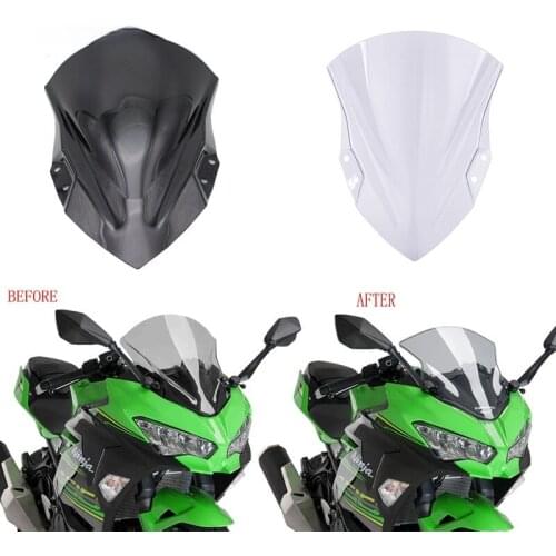 Suitable for Kawasaki Ninja400 18-19 Motorcycle Modification Accessories Windshield Front Air-Guide Sleeve