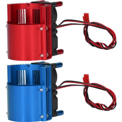 Heat Sink Cooling Cover with Dual Fan Motor Heat Sink for 1/8 1/10 RC Car 40-43mm Motor