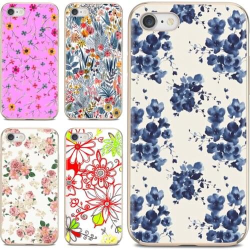 Flower Patterned Luxury Silicone Phone Case For Huawei P8 P9 P10 P20 P30 P Smart 2019 Honor Mate 9 10 20 8X 7A 7C Pro Lite