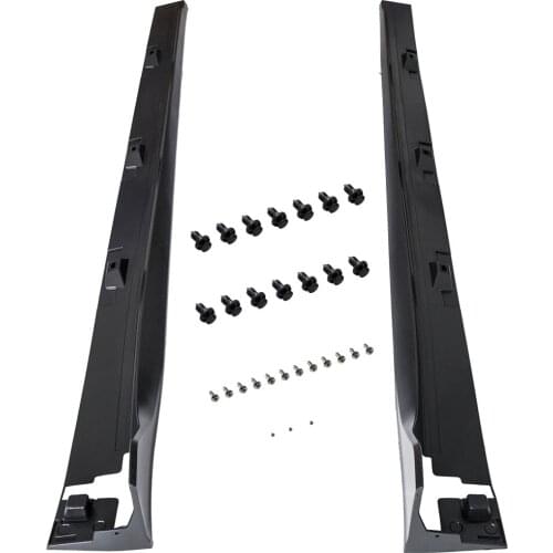 Side Skirt Extension Fit 2016-2019 for Honda CIVIC 4DR Sedan LX EX Si Blk Type-R Style 1Pair Dropshipping