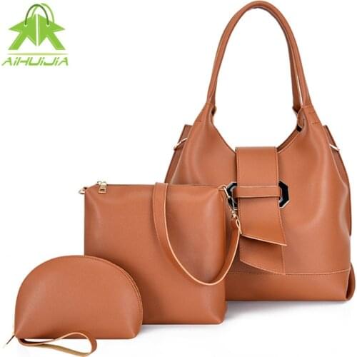 Fashion Women Luxury Shoulder Bags 3 in 1 Designer Femlae Handbag 2021 New High Quality Pu Leather Womens Travel Messenger Bag