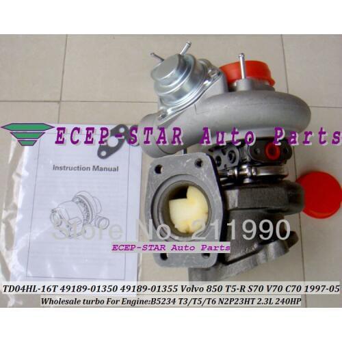 TD04H 49189-01350 49189 01350 4918901350 1275663 Turbo Turbocharger For VOLVO 850 T5-R S70 V70 C70 B5234 T3/T5/T6 N2P23HT 2.3L