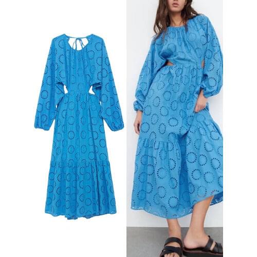 TF·MLN Long Sleeve Summer Dresses