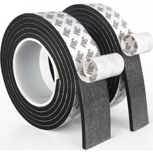 Custom Self-adhesive EVA Traceless Tape 5mm 6mm 8mm 10mm 15mm 20mm 25mm 30mm 35mm 40mm 1000mm x 4mm Seal Strip 2m White Black