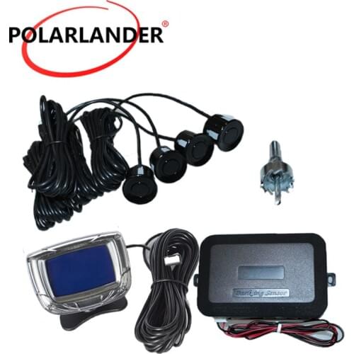 Liquid crystal display buzzing Display Car Radar Monitor System Reverse Backup 12V 4 Sensors