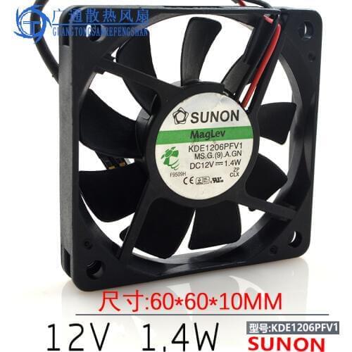 KDE1206PFV1 6010 1.4W 6CM 12V Ultra Slim silent fan CPU fan cooling fan
