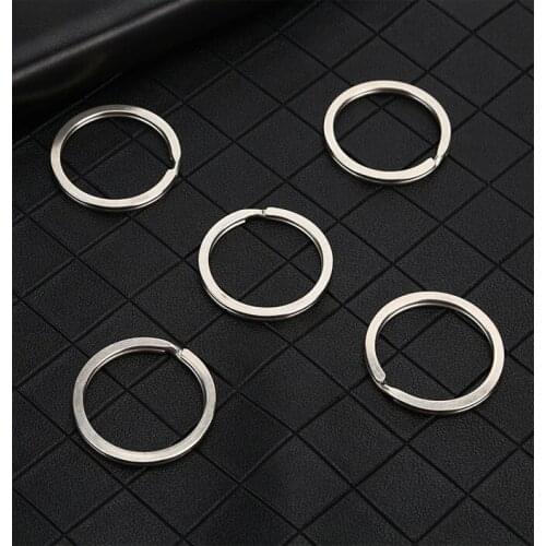 100Pcs Metal Pentagram Star Key Holder Heart Flower Split Rings Keyring Keychain Loop Circle Hook Accessories- Free shipping