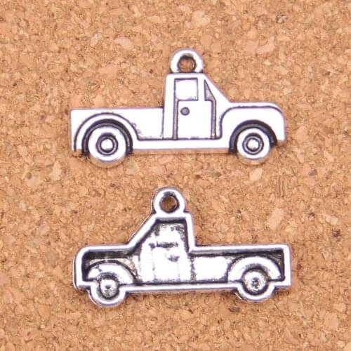 14pcs Charms car 13x26mm Antique Pendants,Vintage Tibetan Silver Jewelry,DIY for bracelet necklace