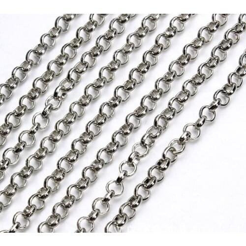 2meter/lot Stainless Steel Ball chain Chains for DIY Jewelry Chain Making Crafts fg4sd