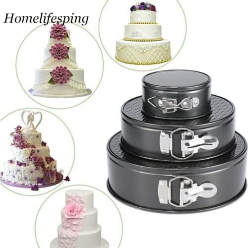 4/7/9inch Removable Bottom Non-Stick Metal Bake Mould Round Cake Pan Bakeware For Party Carbon Steel Molds Kitchen Accessories