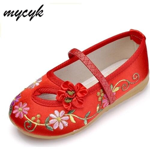 Children Shoes Girls Shoes Princess Kids Comfort Embroidery Shoes For Girls Chinese Style Spring Summer Flats Shoes
