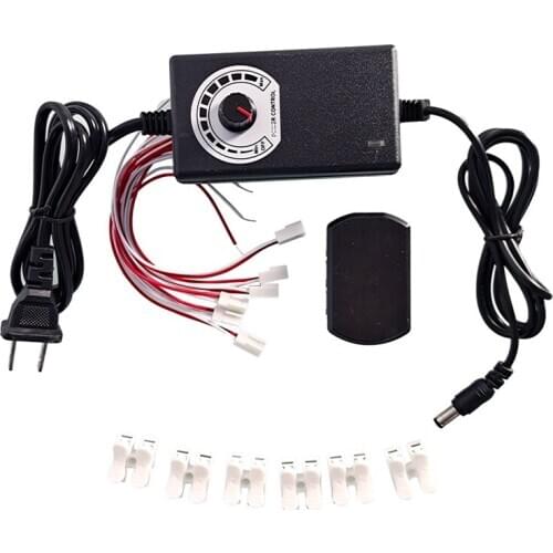 3-12V Changeable Power Supply, with 6 Output Ports./Railway Layout/Railroad Layout/Train Layout US Plug