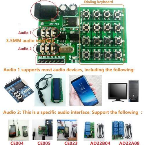 Dtmf Generator Voice Encoder Dual Tone Transmitter Board Keyboard Control Module For Mt8870 Ce004 Ce005 Ce023 Ad22b04 Ad22a08