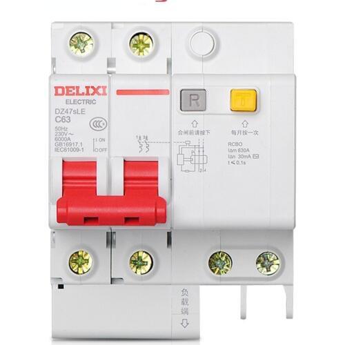 DZ47sLE Air switch with leakage protector:earth leakage( 40A 2P only) ! lzx