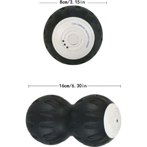 H7JC Peanut Massage Ball Muscle Release Vibrating Massager Electric Fitness Roller