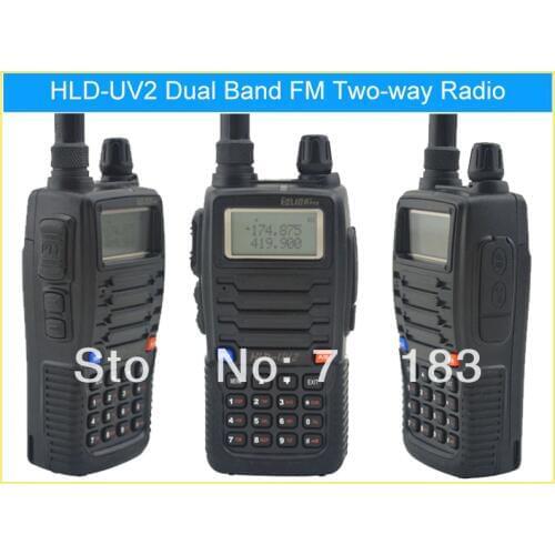 HELIDA HLD-UV2 136-174MHz & UHF400-480MHz Dual Band 5W/3W 128CH FM 65-108MHz Portable Two-way Radio