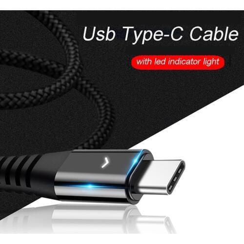 30CM/1.2M/2M Usb Type C Charging Cable Usb-C Cabel for Xiaomi Mi 9 t Lite A3 Redmi Note 8 One Plus 7t 7 Pro 2 Meter C Type Wire