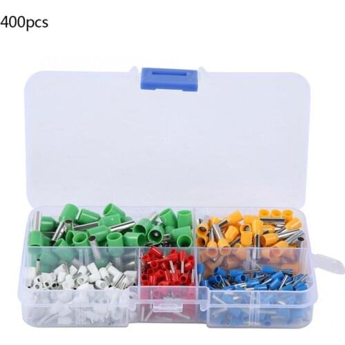 400 Pcs Wire cable Crimping Terminal Wiring Connector Insulated Connection Terminal