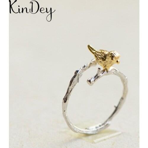Personality Punk Vintage Bird Rings For Women Men Resizable Size Rings Fashion Trendy Boho Jewelry