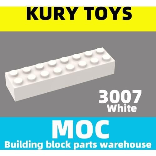 Kury Toys DIY MOC For 3007 Building block parts For Brick 2 x 8 For Brick