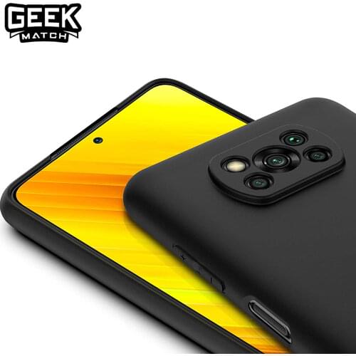 Matte case for xiaomi poco x3 nfc case poco x3 cover tpu anti-knock ultra thin soft back silicon slim poco x3 nfc sell coque men