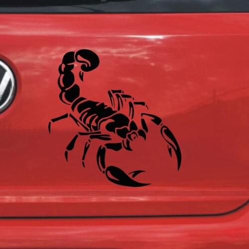 Cute 3D Personalized Car Stickers Car Garland Front and Rear Bumper Car Stickers Cover Scratches Car Scorpion Waterproof Decal