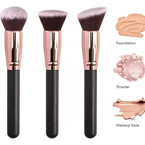 Multi-Purpose Makeup Brush Round Flat Top Foundation Brushes Large Face Brush Repair brush Liquid Powder Beauty Tool