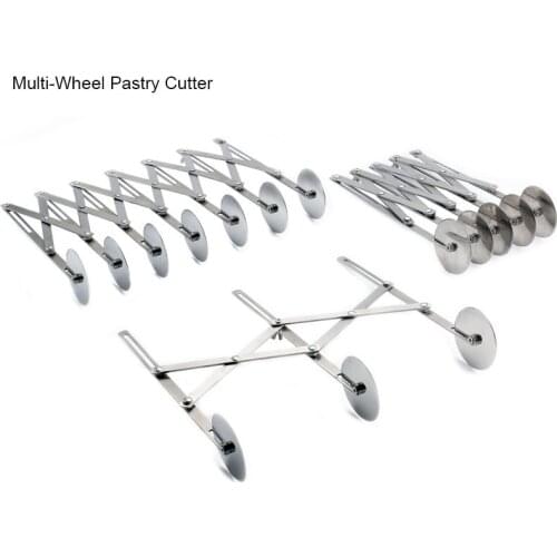 New 3/5/7 Round Cutter Dough Divider Side Spaghetti Knife Flexible Hob Pizza Pastry Peeler Stainless Steel Bakeware Tool