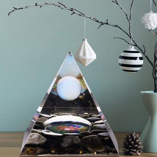 Opal Ball Organ Tree Of Life Obsidian Crushed Stone Reiki Energy Healing Natural Feeling Meditation Pyramid Decor Avoid Radiatio