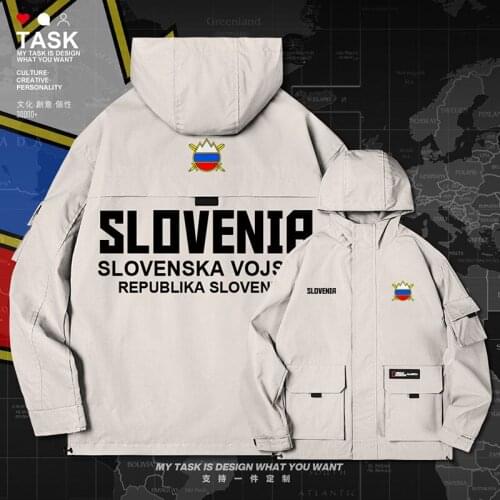 Slovenia Slovene SVN men jacket hooded Land Force logo army fan chaquetas hombre fashion jackets casual new top autumn clothes