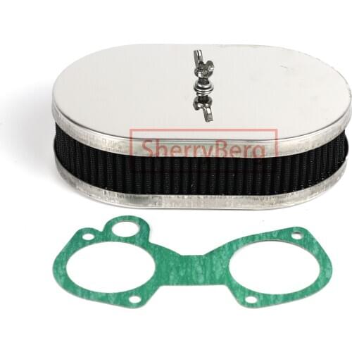 SherryBerg FAJS EMPI AIR FILTER air cleaner for Dellorto DHLA Weber DCOE Stainless Air Filter 45MM 1.8“ DEEP carburetor filter